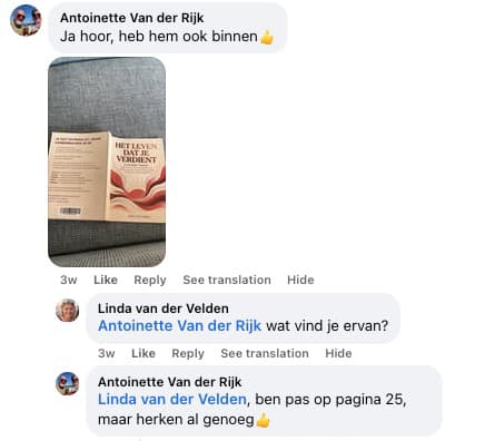 Reactie van een lezeres
